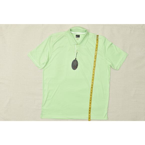NEW Greg Norman Play Dry Men's Polo Shirt Big & Tall Size XXL Green Polyester - Picture 3 of 8